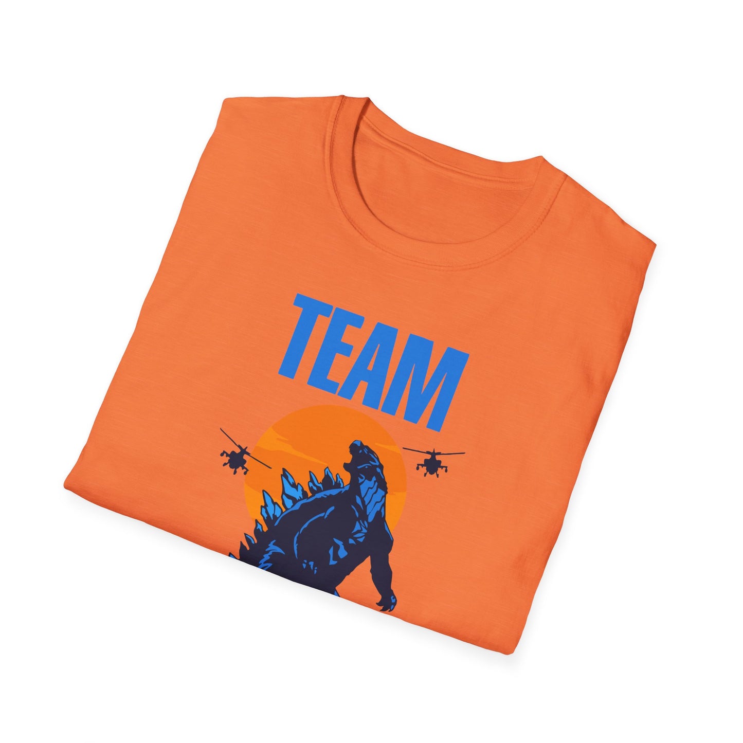 Team Godzilla Unisex Softstyle T-Shirt – Comfortable Graphic Tee for Movie Fans