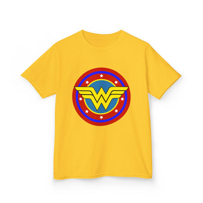 Wonder Woman Kids Tee, Superhero Shirt, Birthday Gift, Comic Book Apparel, Children's Clothing, Cartoon T-Shirt, Movie Merchandise