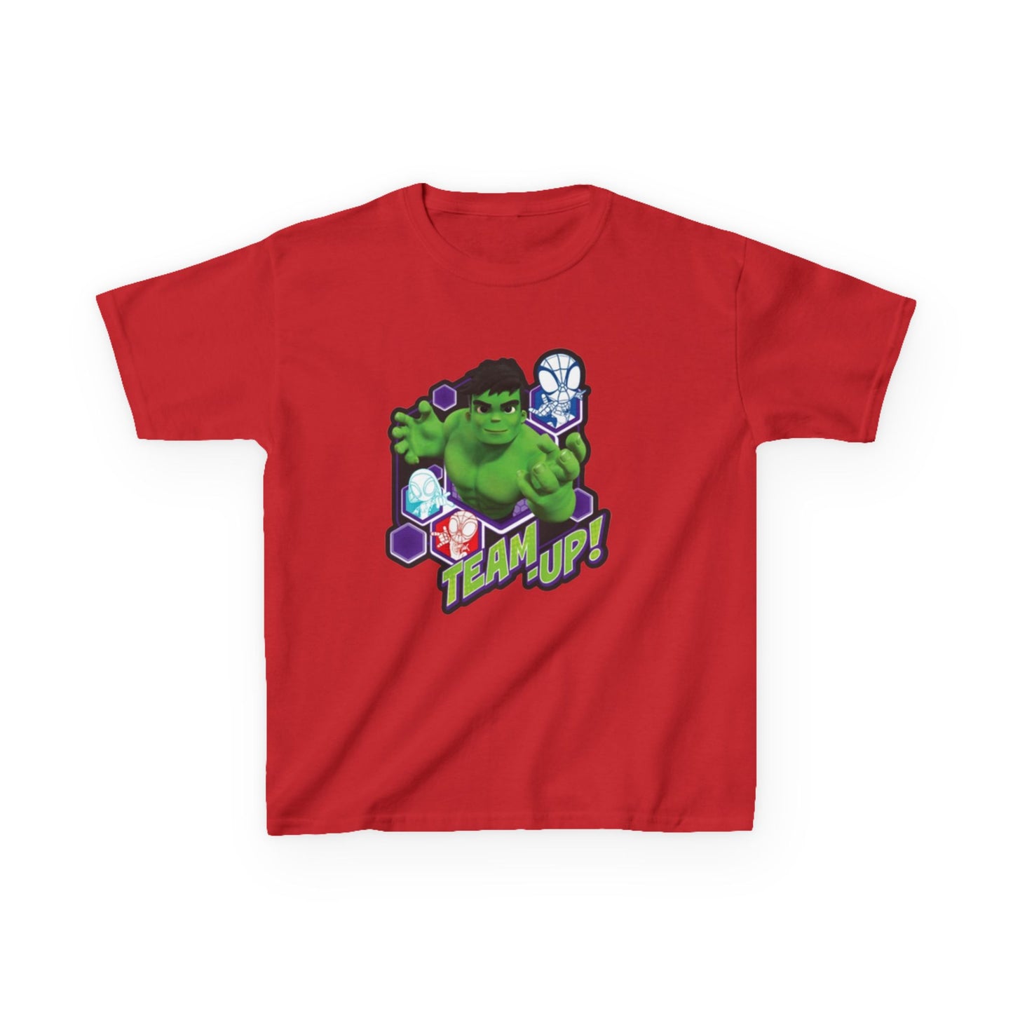 Hulk Team Up Kids Tee, Superhero Shirt, Fun Cotton Tee, Birthday Gift, Team Up T-Shirt, Kids Party Apparel