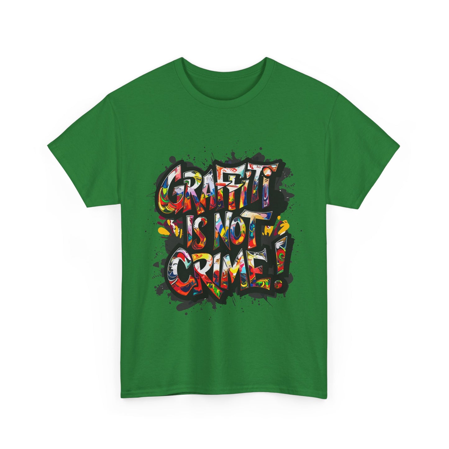 Craft is Not a Crime Unisex Heavy Cotton Tee, Graffiti Art Shirt, Streetwear, Gift for Artists, Art Lover's Top, Trendy Graphic Tee