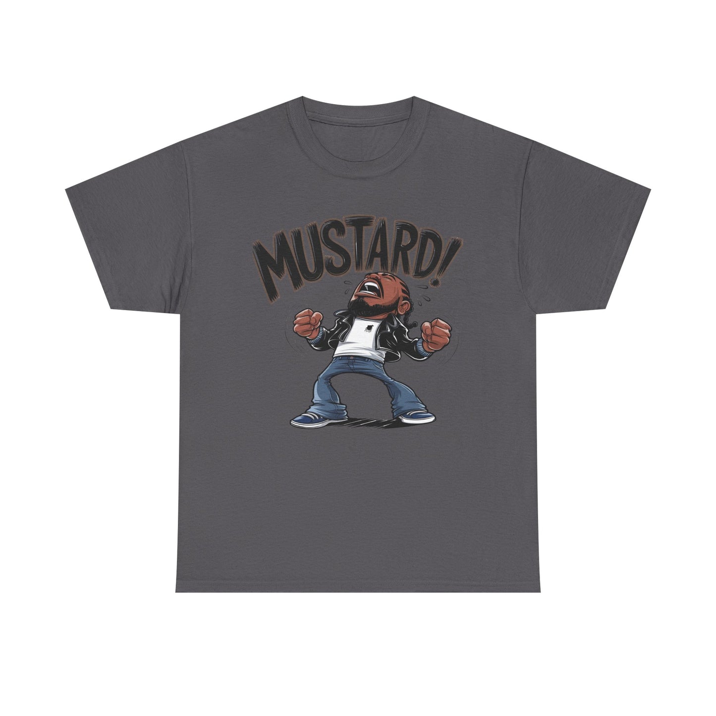 Mustard! Graphic Unisex Heavy Cotton Tee - Fun Casual Streetwear T-Shirt