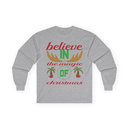 Believe in the Magic of Christmas Long Sleeve Tee, Holiday Apparel, Unisex Christmas Shirt, Festive Holiday Gift, Winter Clothing, [...]