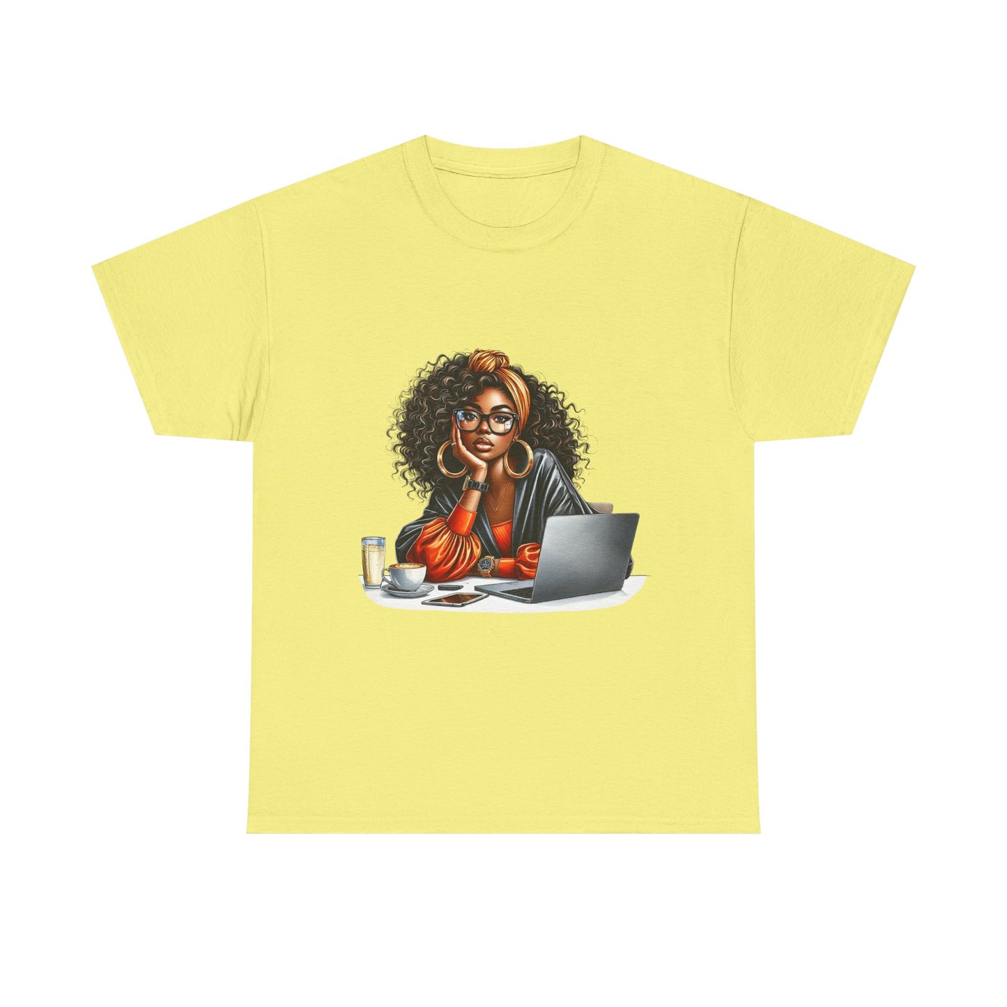 Creative Work From Home Unisex Heavy Cotton Tee