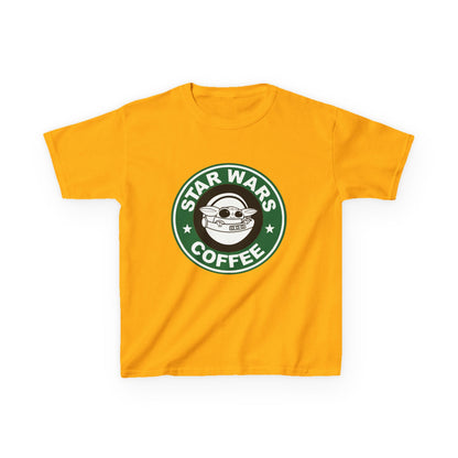 Star Wars Coffee Kids Tee, Fun Graphic T-shirt for Boys & Girls, Perfect for Birthdays, Star Wars Fans, Casual Wear