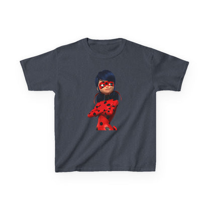 Cool Ladybug Superhero Kids Heavy Cotton Tee | Fun and Playful Design for Young Heroes
