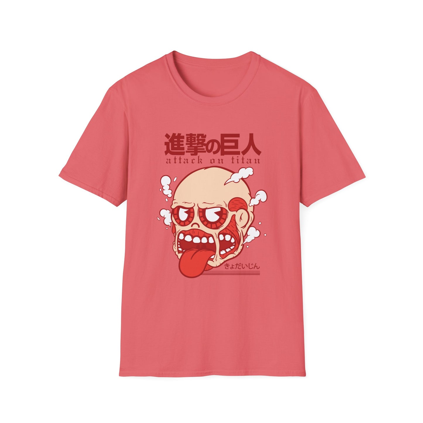 Anime-Inspired Unisex Softstyle T-Shirt, Perfect for Casual Wear, Gift for Anime Fans, Attack on Titan Tee, Streetwear Fashion, Cosplay Top