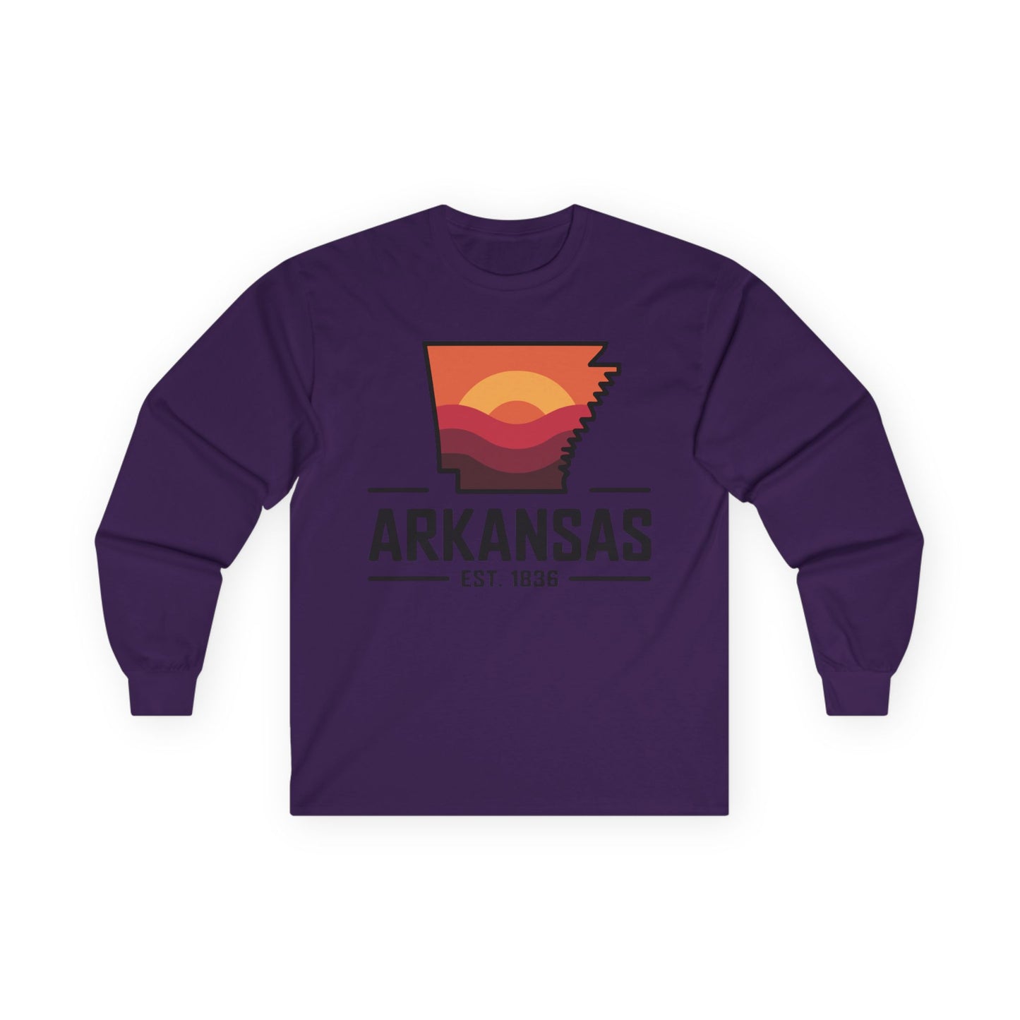 Arkansas Sunset Long Sleeve Tee — AR State Est. 1836