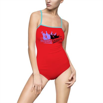Royalty Queens Women's One-Piece Swimsuit - Fun, Stylish Bathing Suit for Beach, Pool Parties, Summer Vacations, Travel, Water Sports