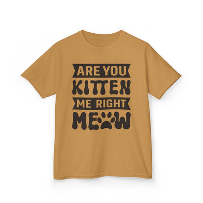 Cute Kids Tee - "Are You Kitten Me Right Meow" T-Shirt for Cat Lovers, Birthday Gift, Funny Pet Shirt, Kids' Humor Clothing, Animal [...]