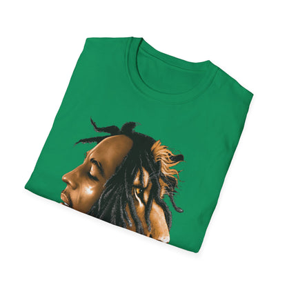 Rasta Lion Unisex Softstyle T-Shirt - Reggae Vibes Inspired Apparel