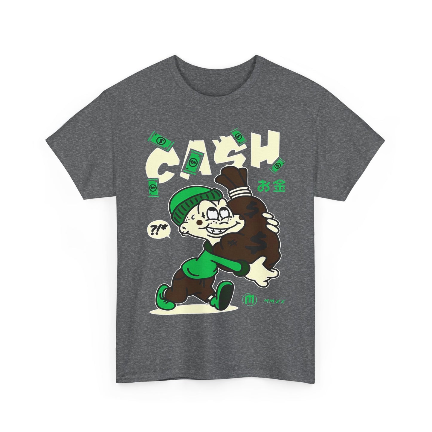 Cash Cartoon Unisex Heavy Cotton Tee - Streetwear Vibe
