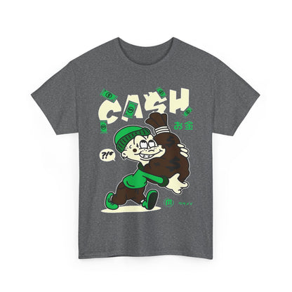 Cash Cartoon Unisex Heavy Cotton Tee - Streetwear Vibe