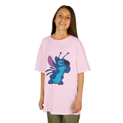 Kids Cotton Tee - Cute Stitch Design for Fun Adventures