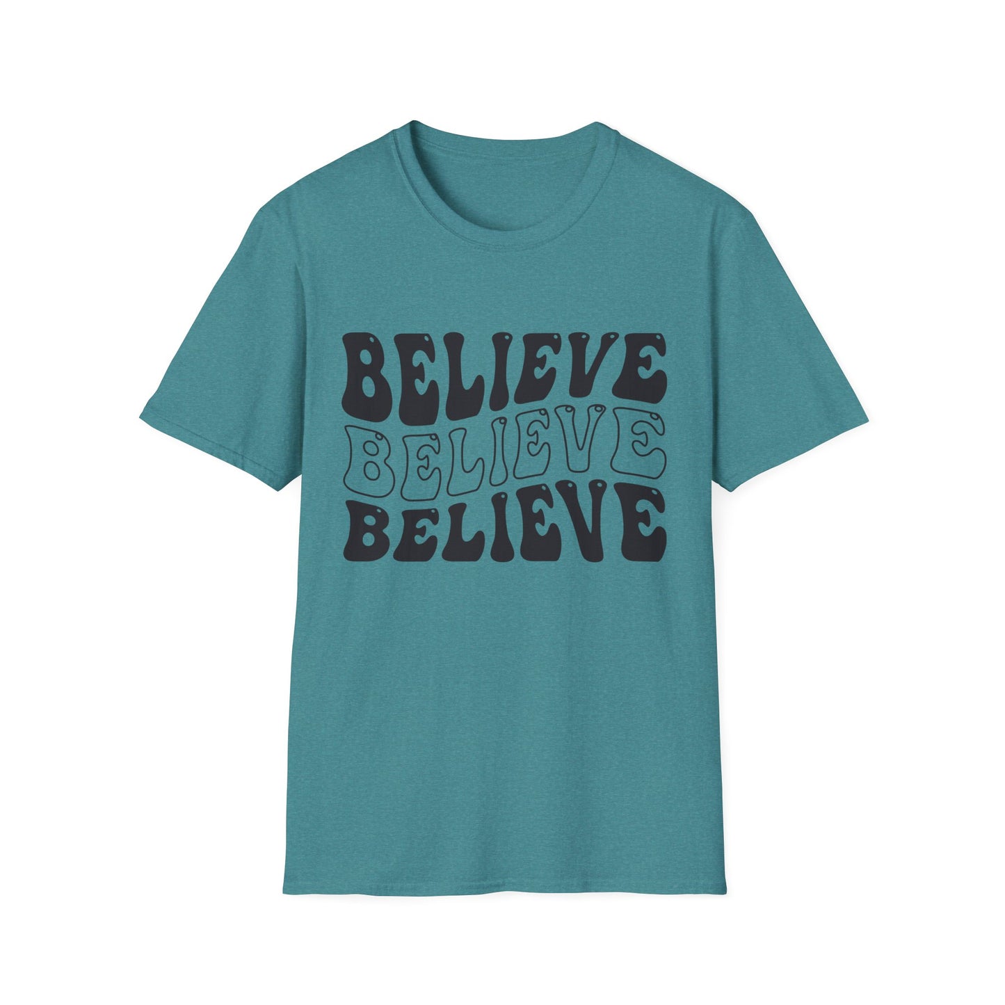 Believe Graphic Tee - Unisex Softstyle T-Shirt, Inspirational Shirt, Motivational Gift, Casual Wear, Everyday Style