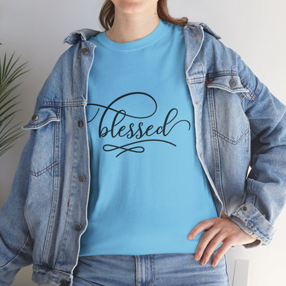 Blessed Unisex Heavy Cotton Tee - Comfortable and Meaningful Shirt for Everyday Wear