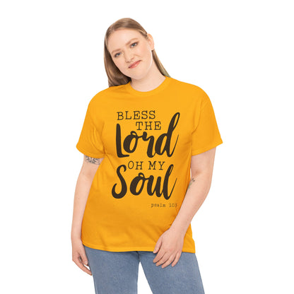Bless the Lord Unisex Heavy Cotton Tee - Inspirational Christian Shirt