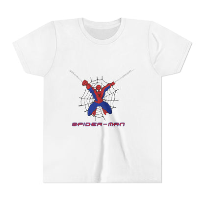 Spider-Man Youth Short Sleeve Tee - Fun Graphic Tee for Kids, Superhero Shirt, Birthday Gift, Comic Theme Apparel, Playtime Wear