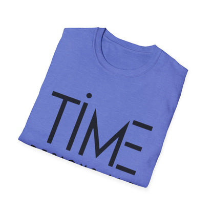 Minimalist Time Design Unisex T-Shirt, Casual Wear, Gift for Him/Her, Everyday Style, Graphic Tee, Modern Apparel