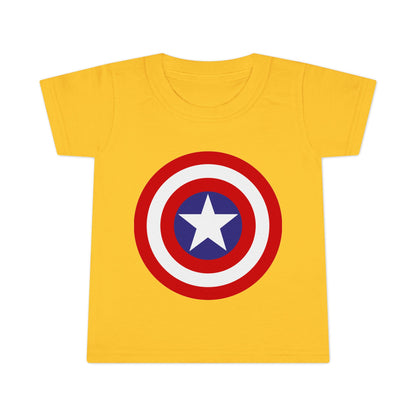 Captain Shield Toddler T-shirt, Kids Superhero Shirt, Birthday Outfit, Gift for Boys, Marvel Inspired Apparel
