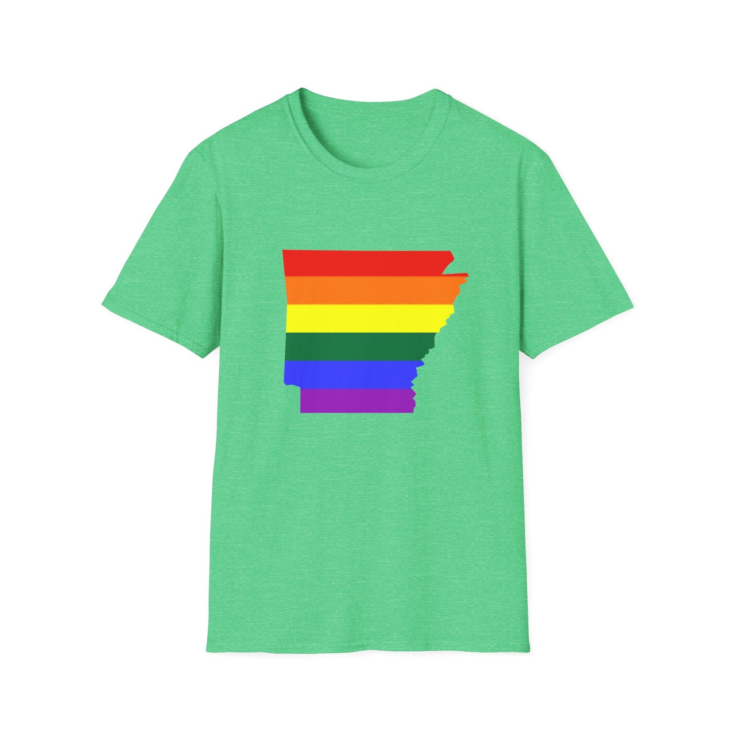 Pride Arkansas T-Shirt, Unisex Rainbow Tee, LGBTQ+ Apparel, Softstyle T-Shirt, Equality Shirt, Gift for Pride Month