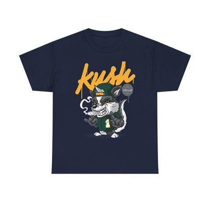 Kush Vibe Unisex Heavy Cotton Tee - Trendy Streetwear Graphic T-Shirt