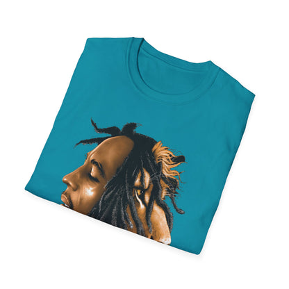 Rasta Lion Unisex Softstyle T-Shirt - Reggae Vibes Inspired Apparel
