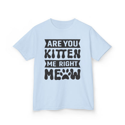 Cute Kids Tee - "Are You Kitten Me Right Meow" T-Shirt for Cat Lovers, Birthday Gift, Funny Pet Shirt, Kids' Humor Clothing, Animal [...]