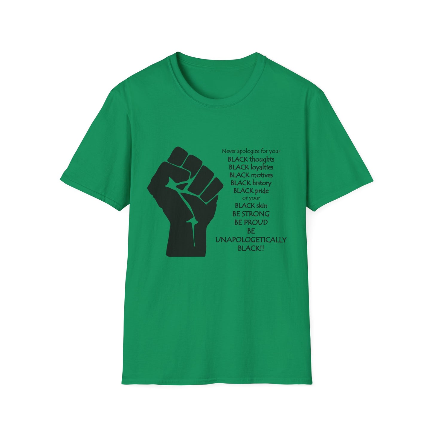 Empowerment Graphic T-Shirt: Unapologetically Black Tee, Activist Shirt, Social Justice Apparel, Inclusive Fashion, Statement Wear