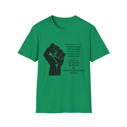 Empowerment Graphic T-Shirt: Unapologetically Black Tee, Activist Shirt, Social Justice Apparel, Inclusive Fashion, Statement Wear