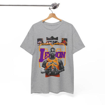 LeBron James Unisex Heavy Cotton Tee - Basketball Fan Apparel