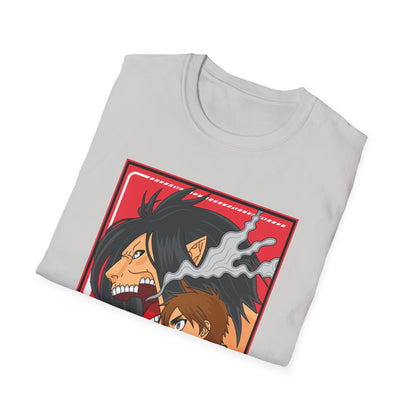 Anime-Inspired Unisex Tee - Softstyle T-Shirt, Casual Gift, Graphic Tee, Manga Apparel, Fan Merchandise