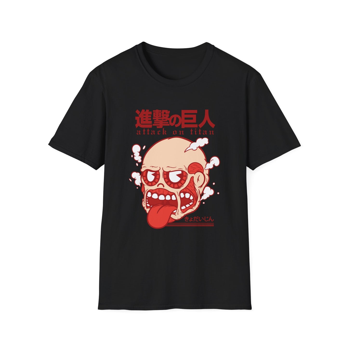 Anime-Inspired Unisex Softstyle T-Shirt, Perfect for Casual Wear, Gift for Anime Fans, Attack on Titan Tee, Streetwear Fashion, Cosplay Top