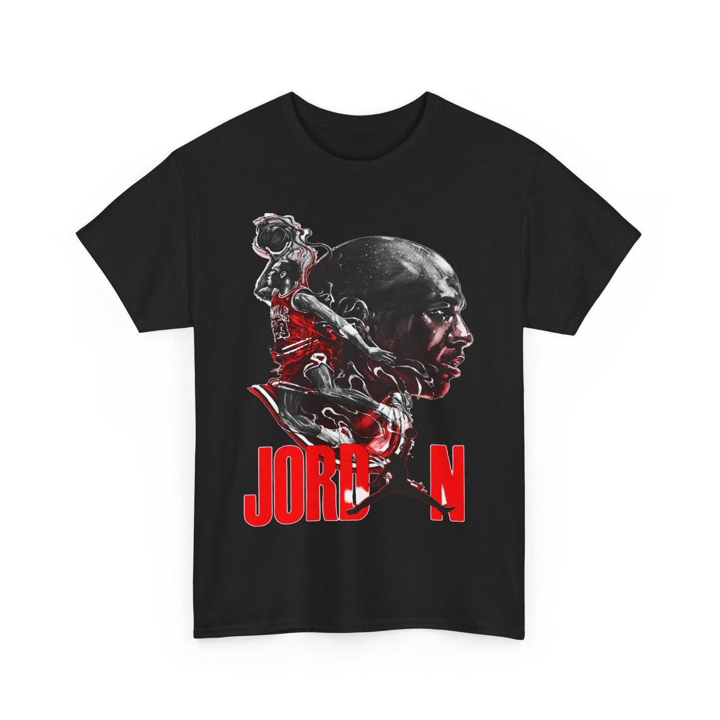 Jordan Inspired Unisex Heavy Cotton Tee - Retro Style Graphic Shirt