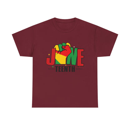 Juneteenth Unisex Heavy Cotton Tee, Celebration Shirt, Black History Apparel, Event T-Shirt, Commemorative Tee, Everyday Wear