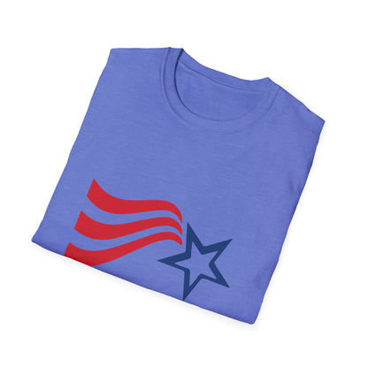 Patriotic 4th of July Unisex T-Shirt, Independence Day Shirt, USA Shirt, Casual Summer Tee, Red White Blue Celebration Tee