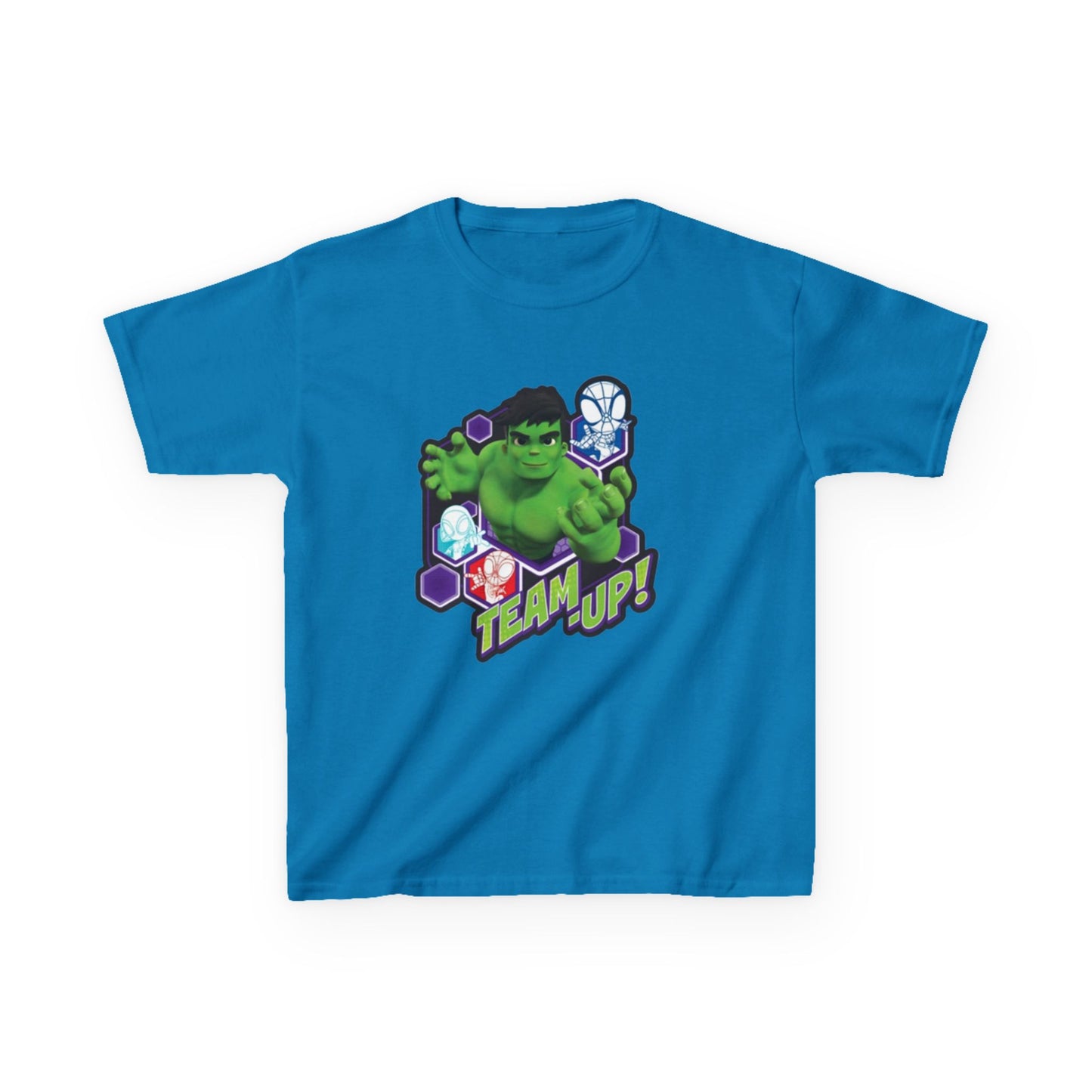 Hulk Team Up Kids Tee, Superhero Shirt, Fun Cotton Tee, Birthday Gift, Team Up T-Shirt, Kids Party Apparel