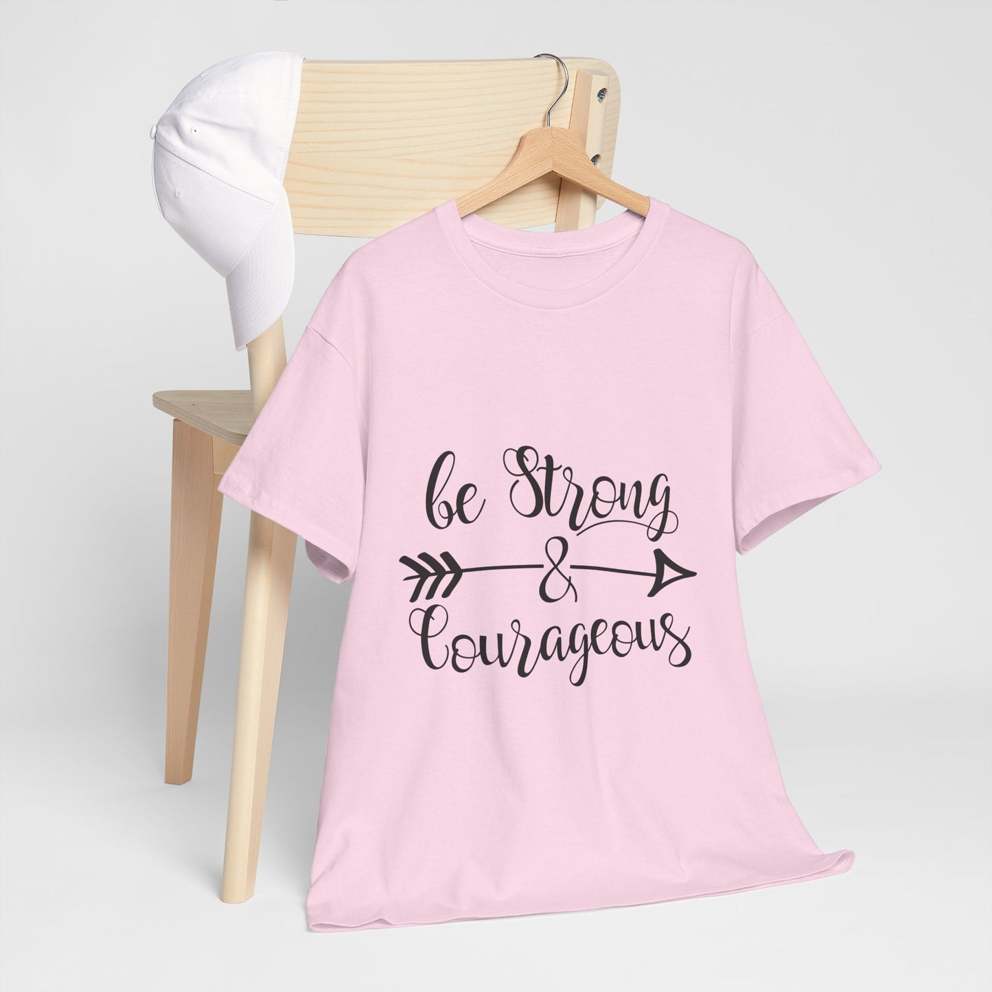 Be Strong & Courageous Unisex Heavy Cotton Tee