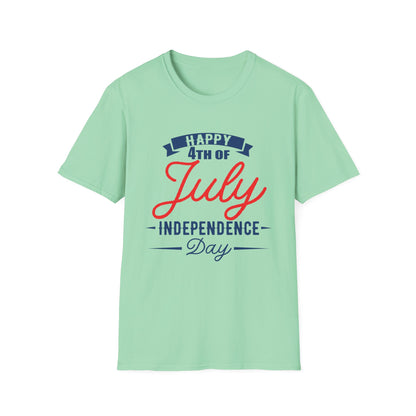 Happy 4th of July Unisex T-Shirt, Independence Day Tee, Summer Celebration Shirt, Patriotic Apparel, Casual Festival Wear