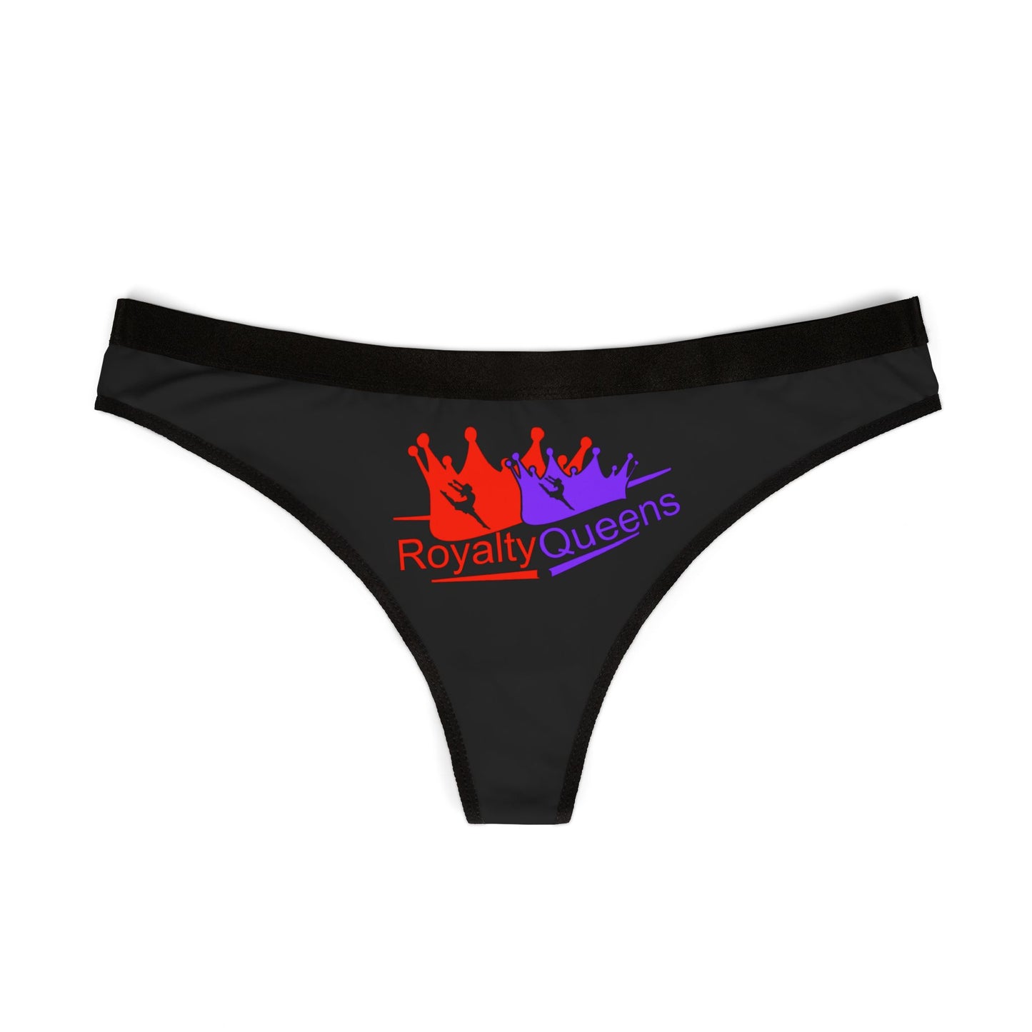 Royalty Queens Women's Thongs - Empowering Lingerie with Crown Design