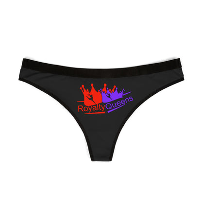 Royalty Queens Women's Thongs - Empowering Lingerie with Crown Design