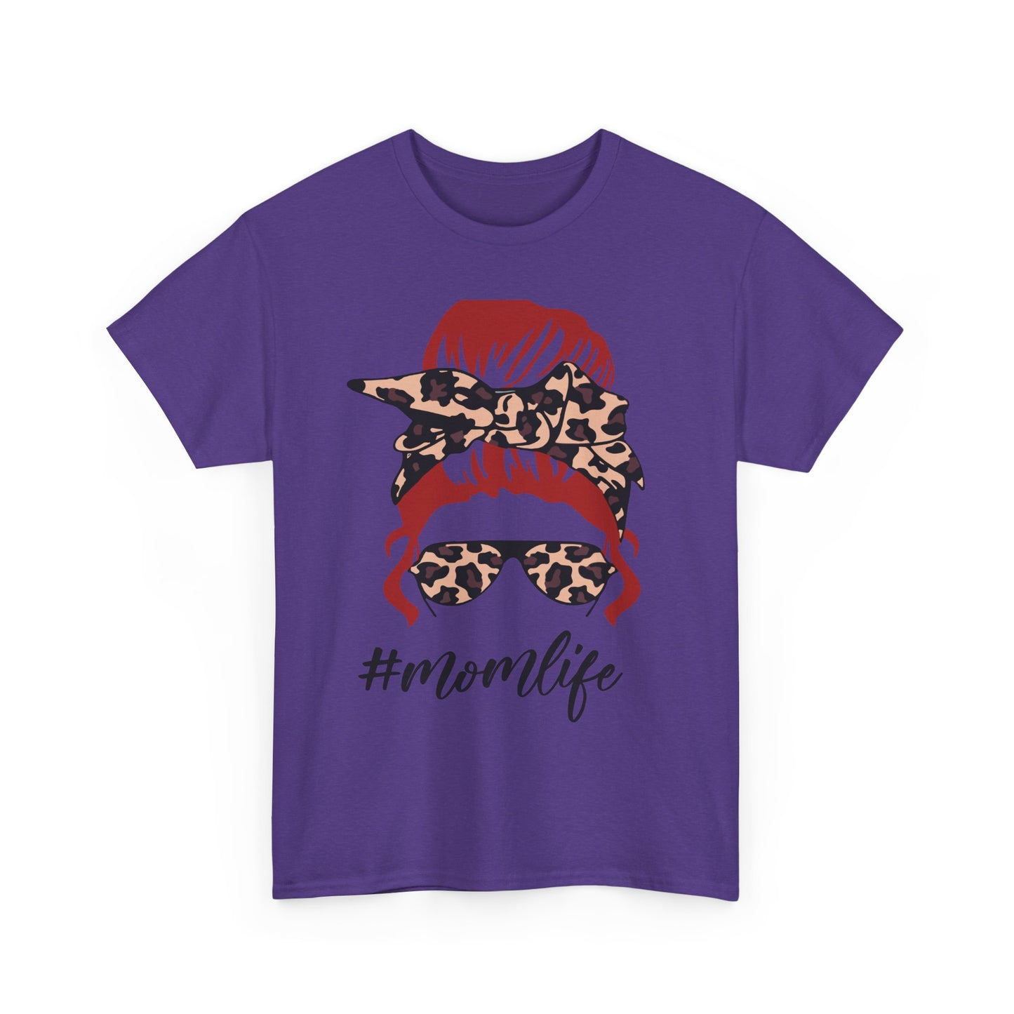 #Momlife Unisex Heavy Cotton Tee - Stylish & Comfortable T-Shirt for Moms