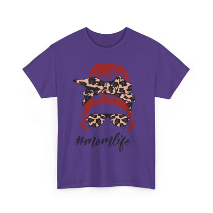 #Momlife Unisex Heavy Cotton Tee - Stylish & Comfortable T-Shirt for Moms