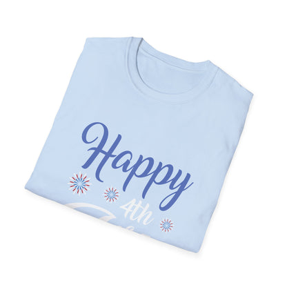 Happy Vibes Unisex Softstyle T-Shirt | Casual Wear, Gift for Friends, Birthday Gift, Positivity Shirt, Everyday Comfort