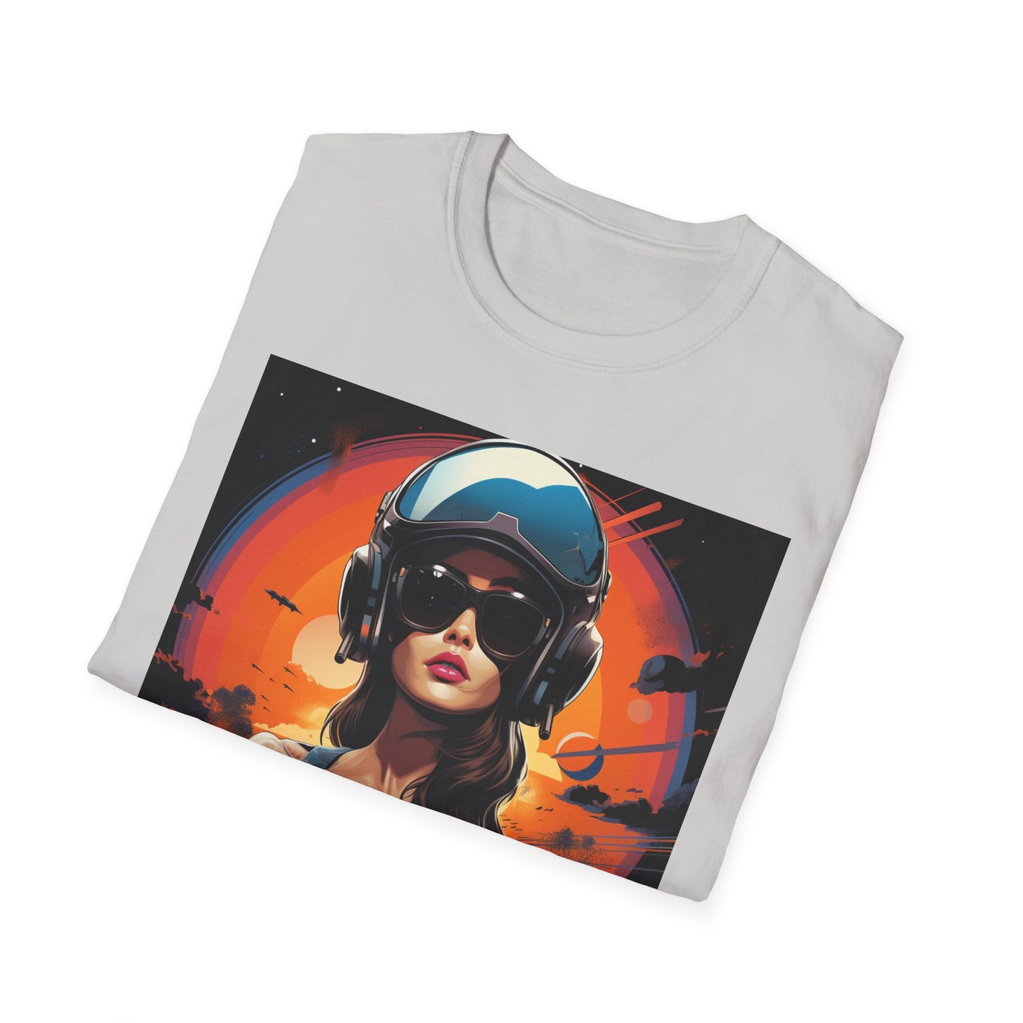 Cosmic Adventure Unisex Softstyle T-Shirt - Retro Space Graphic Tee