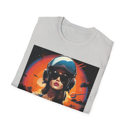 Cosmic Adventure Unisex Softstyle T-Shirt - Retro Space Graphic Tee