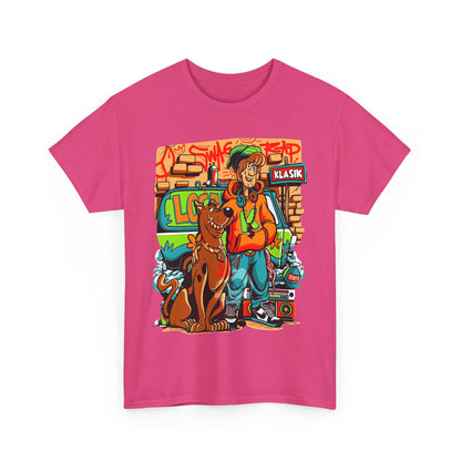 Retro Scooby-Doo Unisex Heavy Cotton Tee - Vintage Cartoon Print