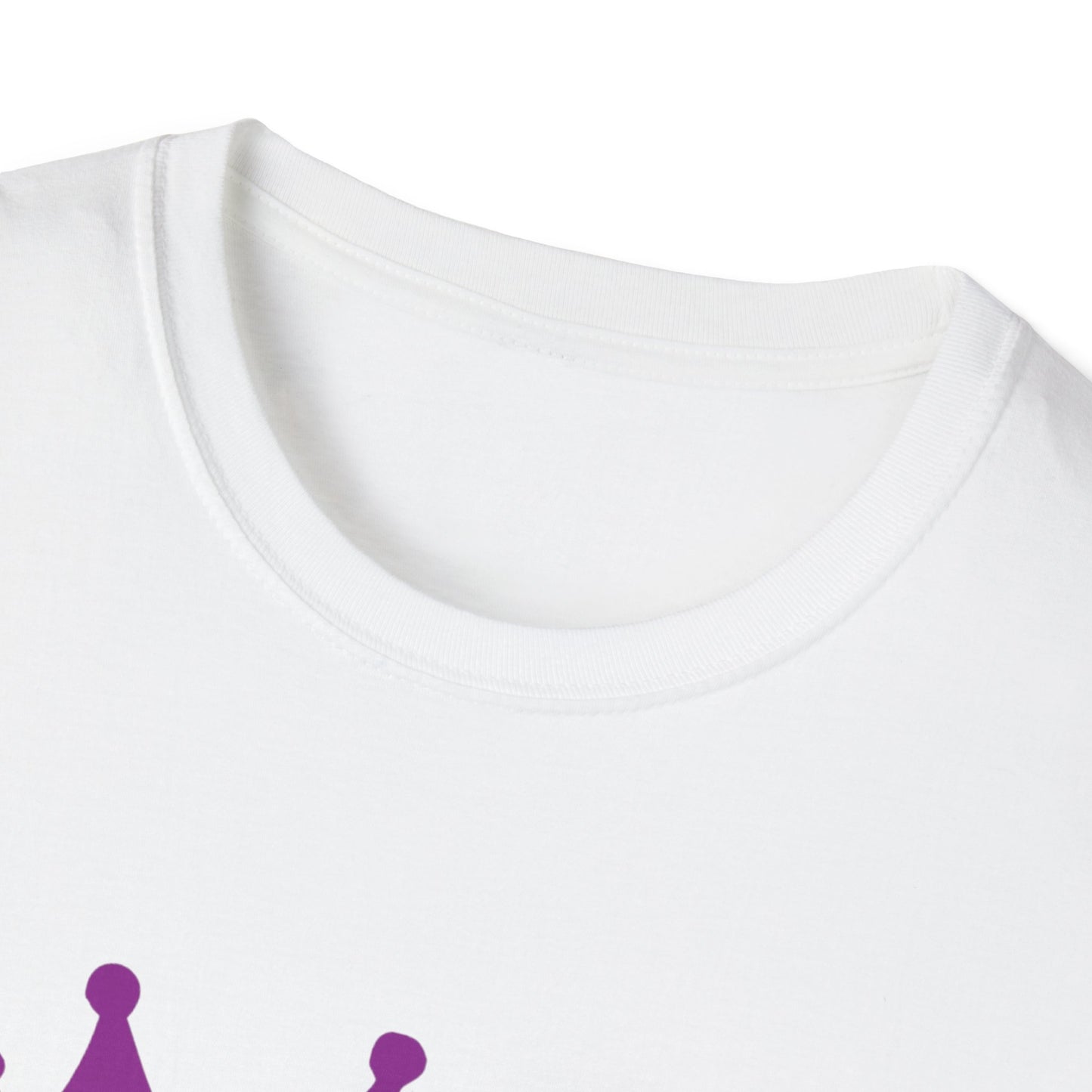 Royalty Queens T-Shirt, Unisex Softstyle Tee for Celebrations, Birthday Gifts, Empowerment Wear, Casual Fashion, Crown Design