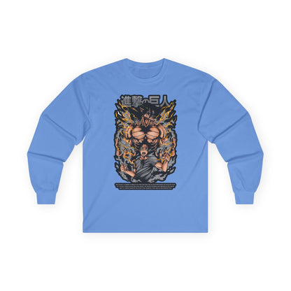 Attack on Titan Anime Long Sleeve Tee — Eren Titan Graphic Shirt
