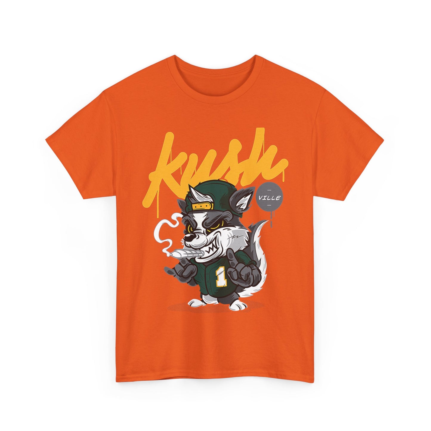 Kush Vibe Unisex Heavy Cotton Tee - Trendy Streetwear Graphic T-Shirt