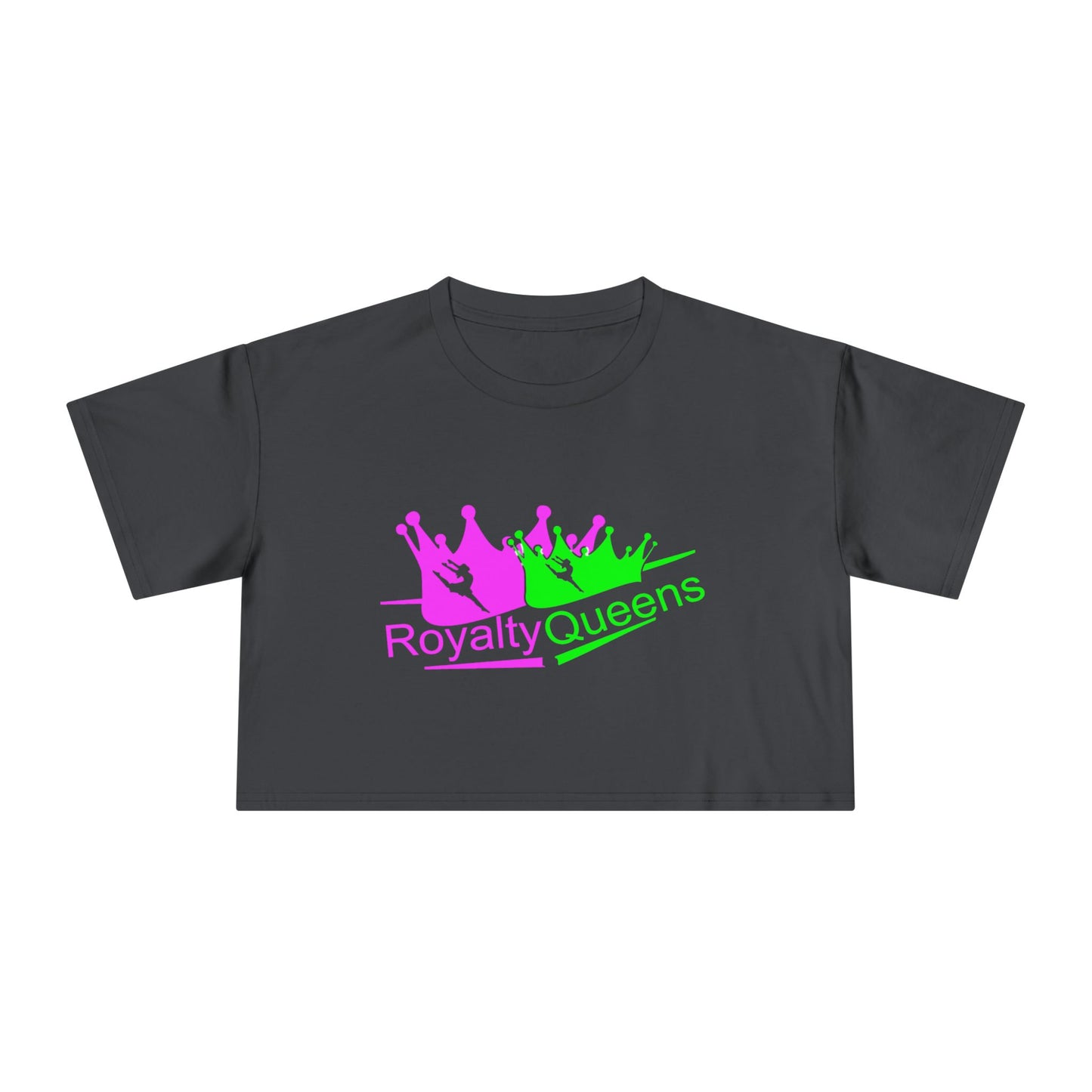 Royalty Queens Women's Crop Tee | Fun, Trendy Shirt for Celebrations, Gifts, Parties, Everyday Wear, Self-Expression